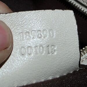 Gucci Cream Leather and Beige Canvas Satchel